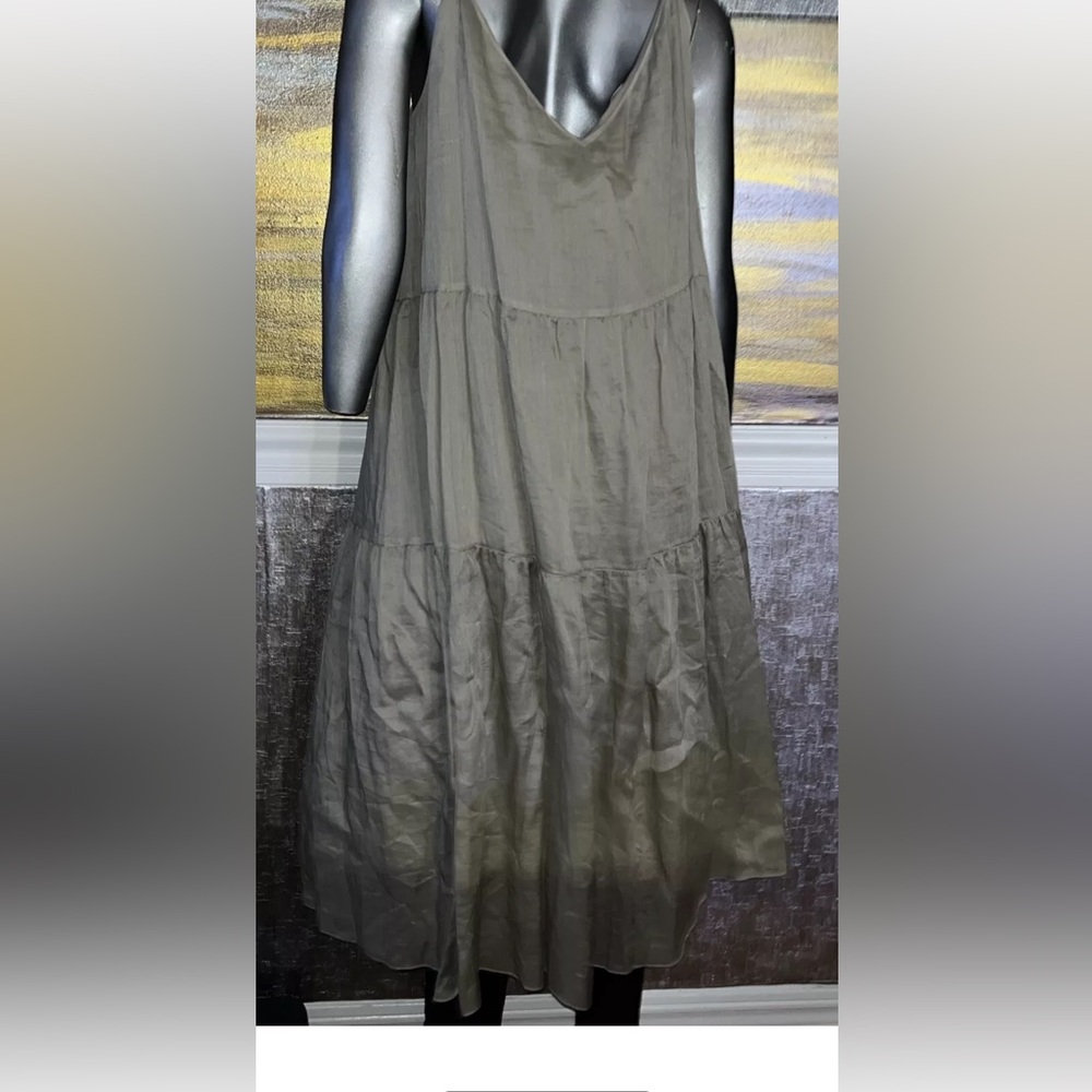 Lafayette 148 New York Hartford Tiered Cotton Midi Sundress MSRP $898 New XL - Picture 5 of 8